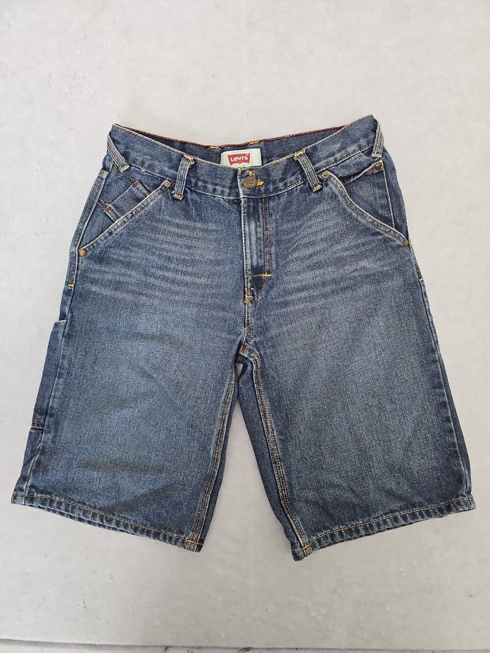 Levi's Boys Zip Fly Button Closure Belt Loops Short 18 Reg Waist 29 Jeans Sports